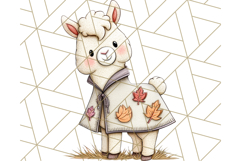 Fall Farm Animal Clipart, Autumn Barnyard PNG Illustrations Product Image 3