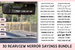 30 Funny Rearview Mirror Decal Sticker Sayings Bundle Product Image 1