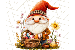 Easter Gnome PNG, Spring Bunny Clipart, Cute Digital Art Product Image 3