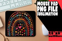 Midnight Mirage: Sublimation Mouse Pad Art on Black Canvas Product Image 1