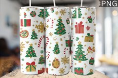 Christmas Tree Tumbler Wrap -High Quality 300 Dpi Product Image 1
