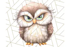 Adorable Angry Animals Clipart PNG, Cute Moody Faces Png Product Image 3