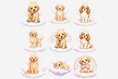Angel Dog Memorial Clipart | 17 PNG Rainbow Bridge Dog Angel Product Image 6