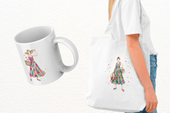 Fashionable Summer Girl Clipart Product Image 3