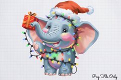 Funny Christmas Animals Clipart PNG Product Image 1