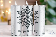 Christmas Happy Birthday Tumbler Wrap | Christmas Product Image 1