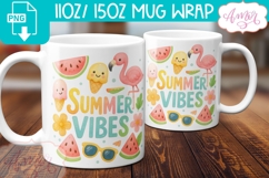 Summer wrap PNG sublimation BUNDLE, Beach mugs bundle PNG Product Image 7
