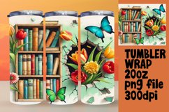 20oz Tumbler Design for Sublimation , Books Product Image 1