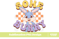Easter Bunny Sublimation DTF Chick Farm Hip Hop Spring Joy Product Image 1