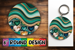 Playful Keychain Circle PNG Design, Pattern Product Image 1