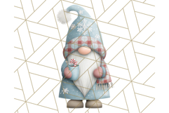 Cozy Winter Gnome Clipart PNG, Christmas Gnome Clip Art Product Image 3