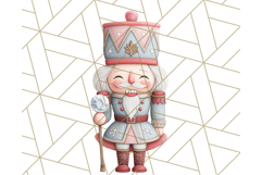 Nutcracker Clipart, Festive Holiday Toy Soldier PNG Art Product Image 3