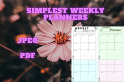 best simplest weekly planner freebie 50,free Weekly planners Product Image 3