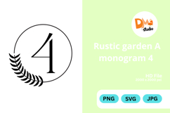Rustic Garden Monogram Product Image 1