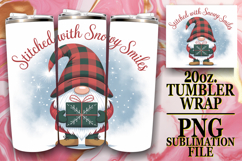 Enchanted reflections 20oz tumbler wrap, Holiday Gnome Product Image 1