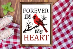 Forever In My Heart SVG, Memorial Quotes SVG Design Product Image 2