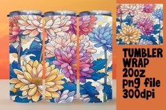 Vibrant Floral Patterns for 20oz Tumbler Wraps Product Image 1