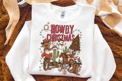 Howdy Christmas Png, Cowboy Santa Claus Png, Western Png Product Image 1