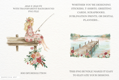 Summer Lake &amp; Nature Clipart Product Image 3