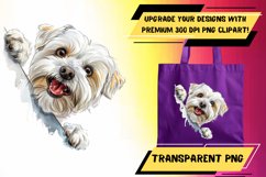Adorable Peekaboo Dog Watercolor Sublimation - Sweet Design Product Image 1