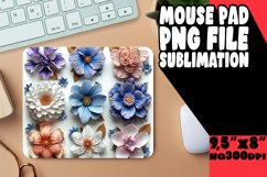 Playful Colorful 3D Floral Pad: Sublimation Joy Product Image 1