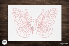 3D Butterfly Laser Cut | Glowforge | SVG Product Image 3