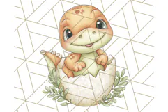 Cute Cartoon Dinosaur Clipart PNG, Prehistoric Animals PNG Product Image 3