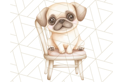 Pug Clipart PNG, Cute Dog Art, Funny Puppy Illustration Png Product Image 3
