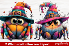 Whimsical Halloween Clipart ,Hand-Drawn Fall Holiday Product Image 1