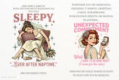 Vintage Funny Bride Sublimation PNG Product Image 2