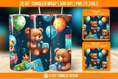 Children Toys Tumbler Wrap Designs, Sublimation Wrap Product Image 1