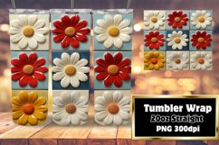 Whimsical Petal Sublimation Tumbler Wraps - 20oz Product Image 1