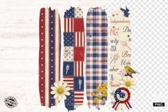 4th Of July Brushstrokes Clipart Product Image 1