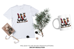 Christmas Chickens Clipart Product Image 4