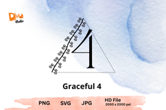 Graceful Monogram - Elegant Floral Letters PNG | SVG | JPG Product Image 1