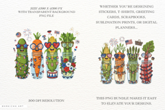Patriotic Vegetables Clipart Product Image 2