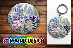 Enchanted Garden Keychain - Floral Fantasy Product Image 1
