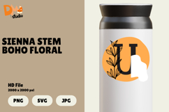 Sienna Stem Boho Floral Monogram Product Image 1
