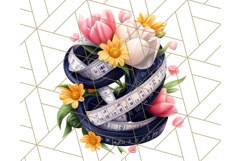 Floral Sewing Clipart PNG Vintage Sewing Elements Needlework Product Image 3