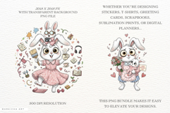Mother's Day Bunny Clipart Product Image 2