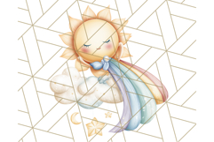 Kawaii Galaxy Buddies Clipart PNG, Cute Planets Clip Art Product Image 3