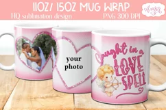 Add Your Own Photos Mug Template PNG for Valentine's Day Product Image 2