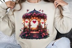 Valentines Day Fairy Houses Clipart PNG Product Image 1