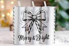 Merry &amp; Bright Svg | Christmas Svg | Svg Cut Files Product Image 1