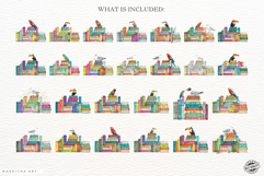 Summer Tropical Books &amp; Birds Clipart Product Image 4