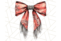 Western Style Bow PNG, Cute Cowboy, Cowgirl Coquette Png Product Image 3