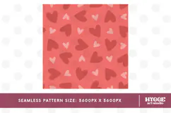 St Valentine's Day Hearts Cupid Love Seamless Pattern PNG Product Image 2