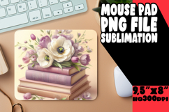 Radiant Mouse Mat PNG Style, Books Product Image 1