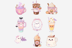 Pastel Halloween Clipart Bundle | Cute Kawaii Halloween PNG Product Image 6