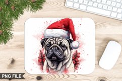 Christmas Dog Sublimation Mouse Pad PNG Design Product Image 1